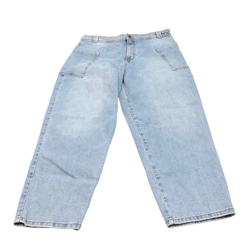 Joe's Jeans Barrel Leg Women 32 Light Wash Luanda High Rise Tapered Denim